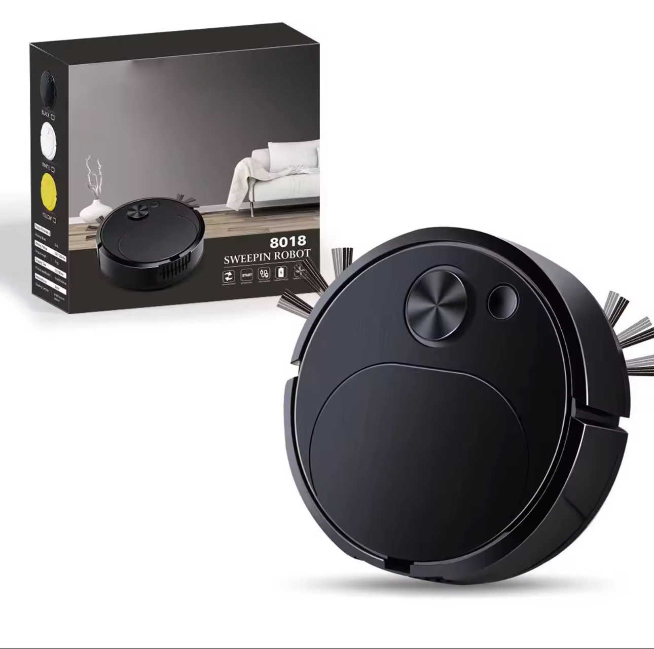 3 in 1 smart sweeping robot – automatic rechargeable vacuum cleaner with strong suction
